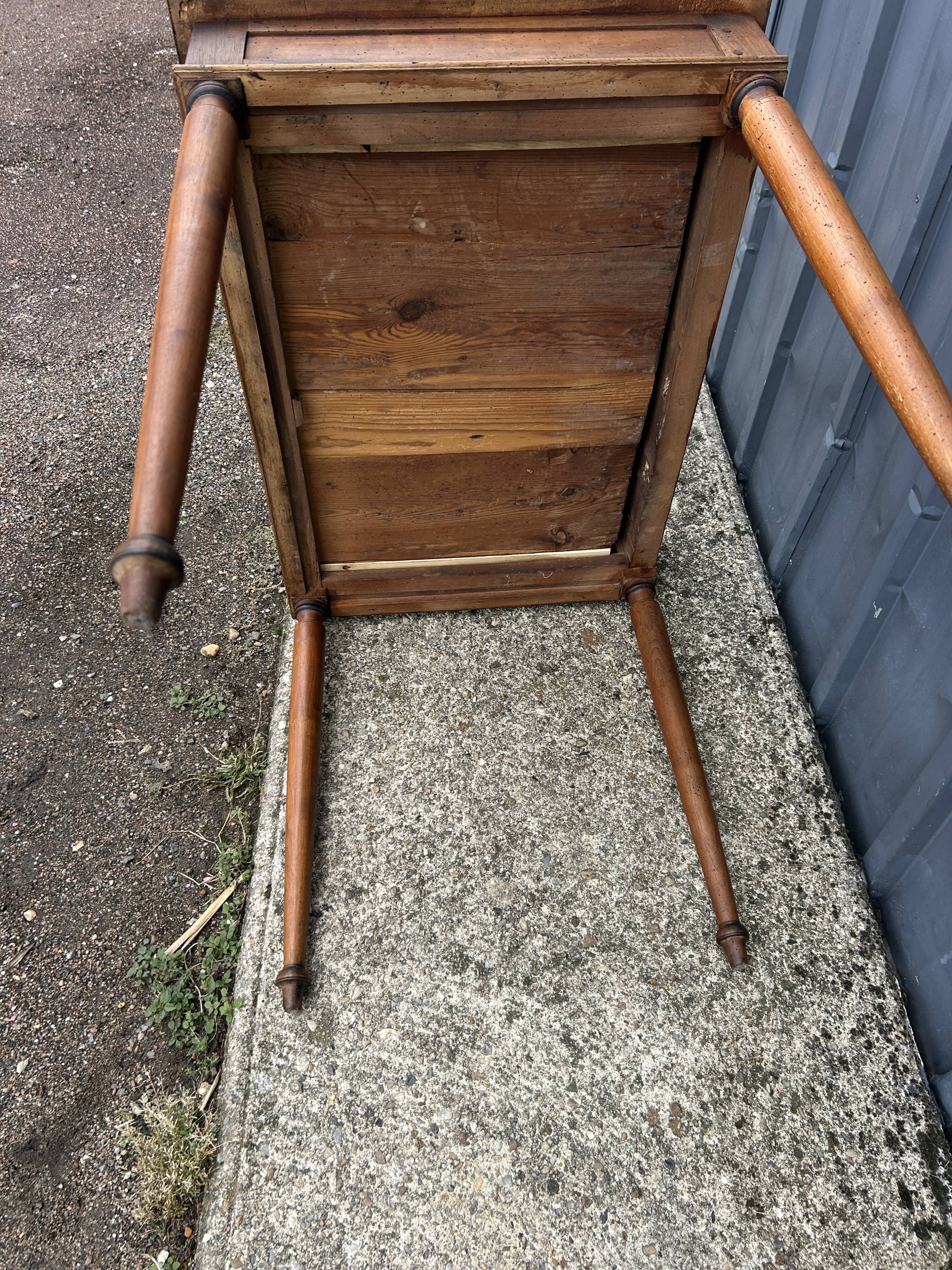 small Directoire desk in solid walnut