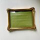 Antique ART NOUVEAU gilded Wooden Frame  18.5 cm x 14.5 cm CONVEX Glass