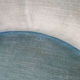 Vintage toad armchair blue velvet 70s