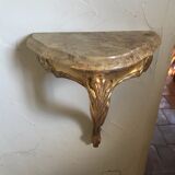 Console d'applique en bois doré