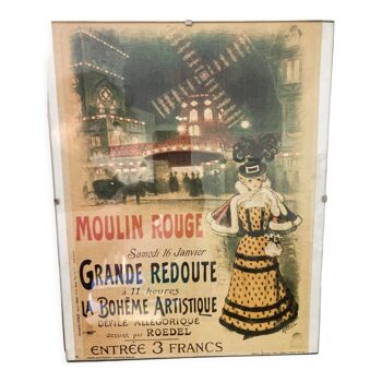 Affiche vintage « moulin rouge »