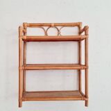 Old rattan shelf
