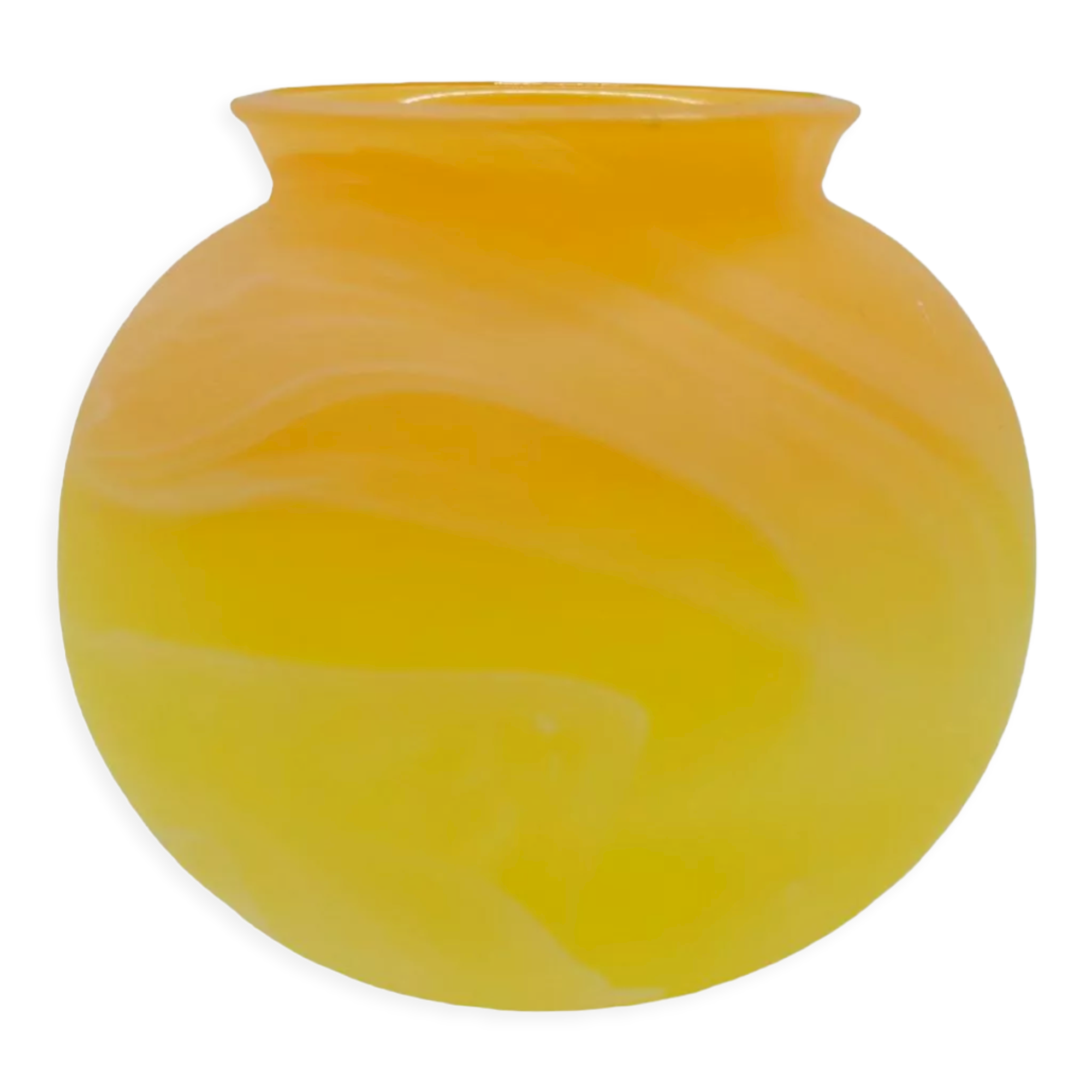 Orange yellow ball vase Ambiente 70s