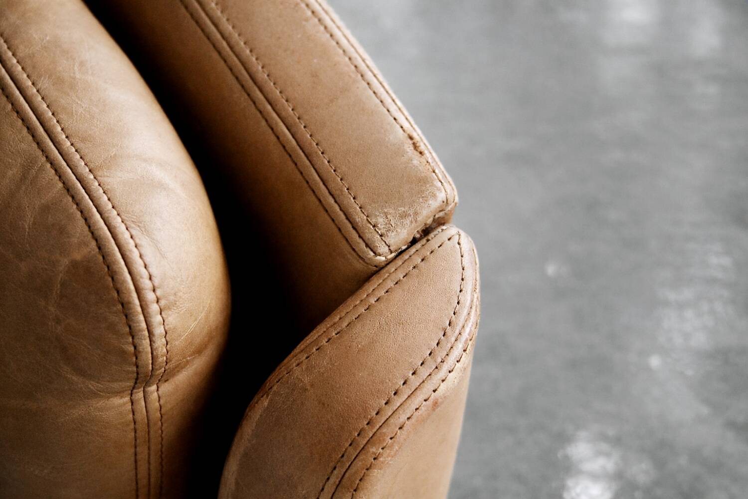 Vintage Mid-Century German Modern Leather Swivel Chairs by Carl Straub