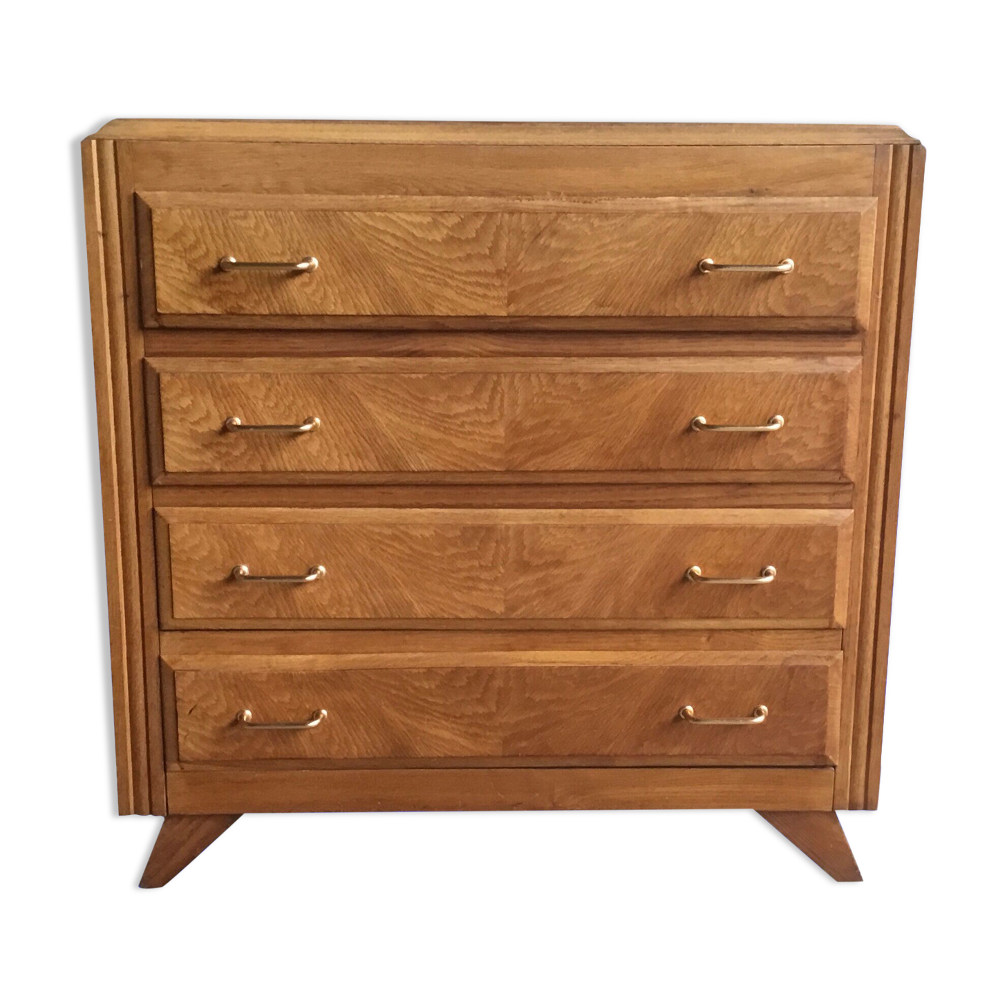 Vintage chest of drawers with compass legs - 4 drawers - 1960