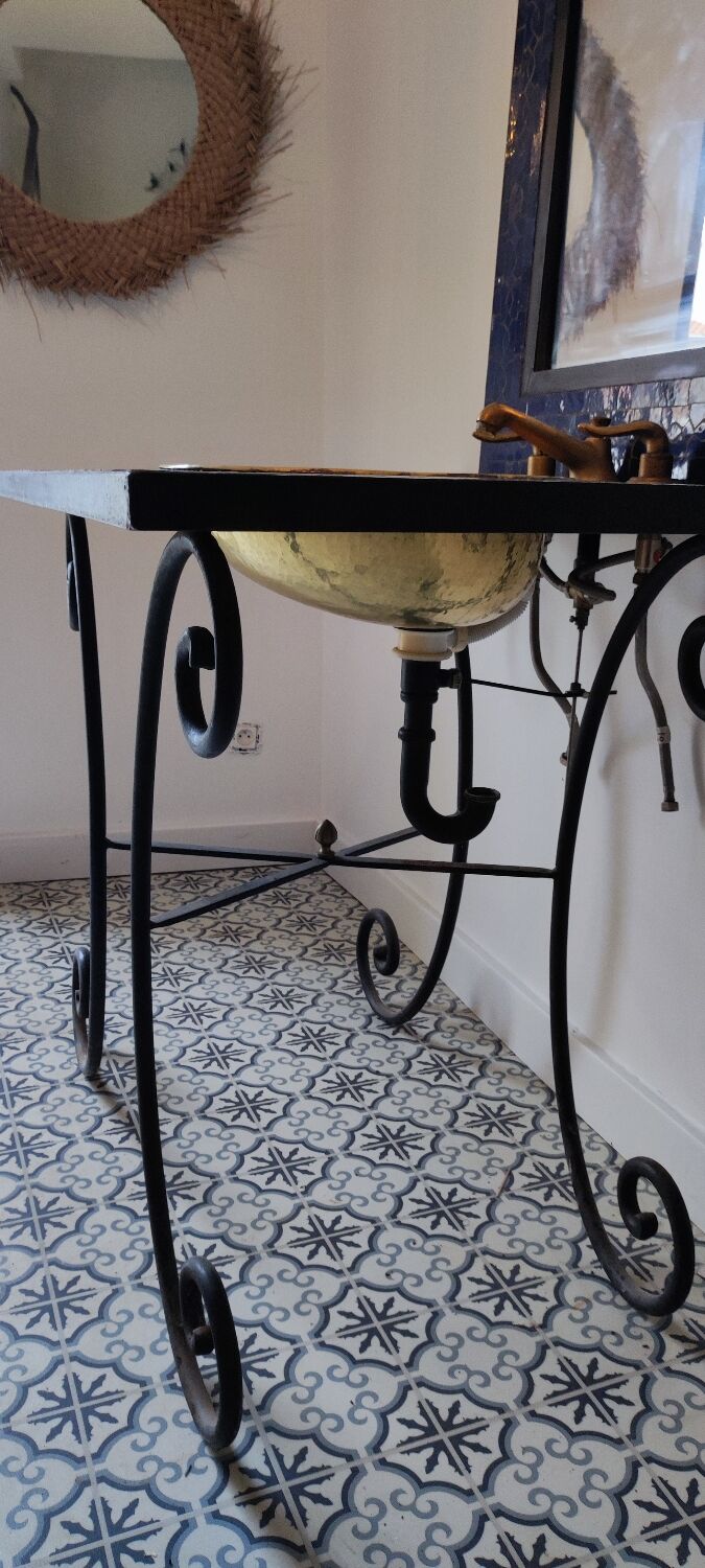 Meuble salle de bain, vasque et miroir