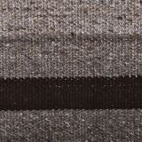 418x65 cm dark brown beige turkish runner wool kilim rug, corridor kilim