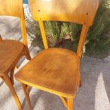 pair of Baumann bistro chairs