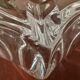 Large antique Daum crystal ashtray