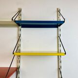 Shelf system, wall, metal, Pilastro edition.