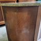Curved chest of drawers in rosewood and marble marquetry
