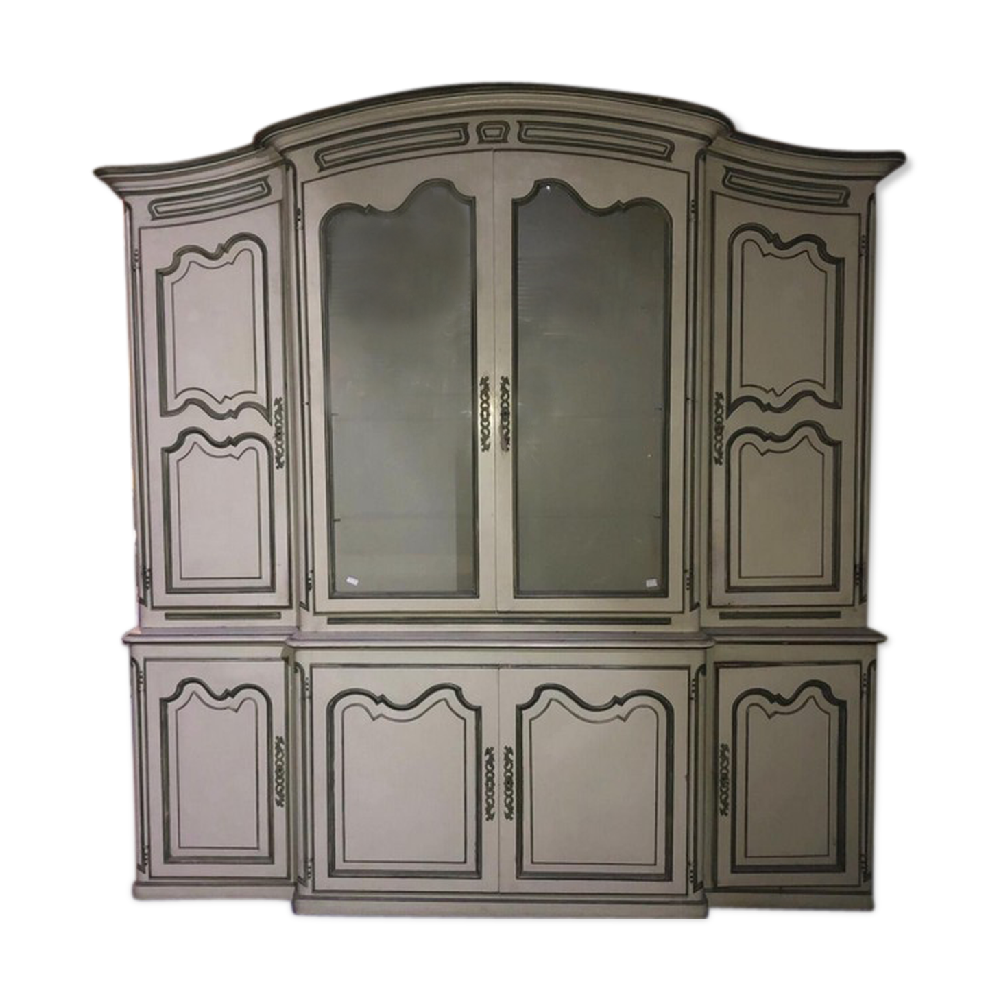 Bibliothèque en bois peint