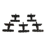 Vintage metal handles.