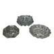 Set of three ashtrays