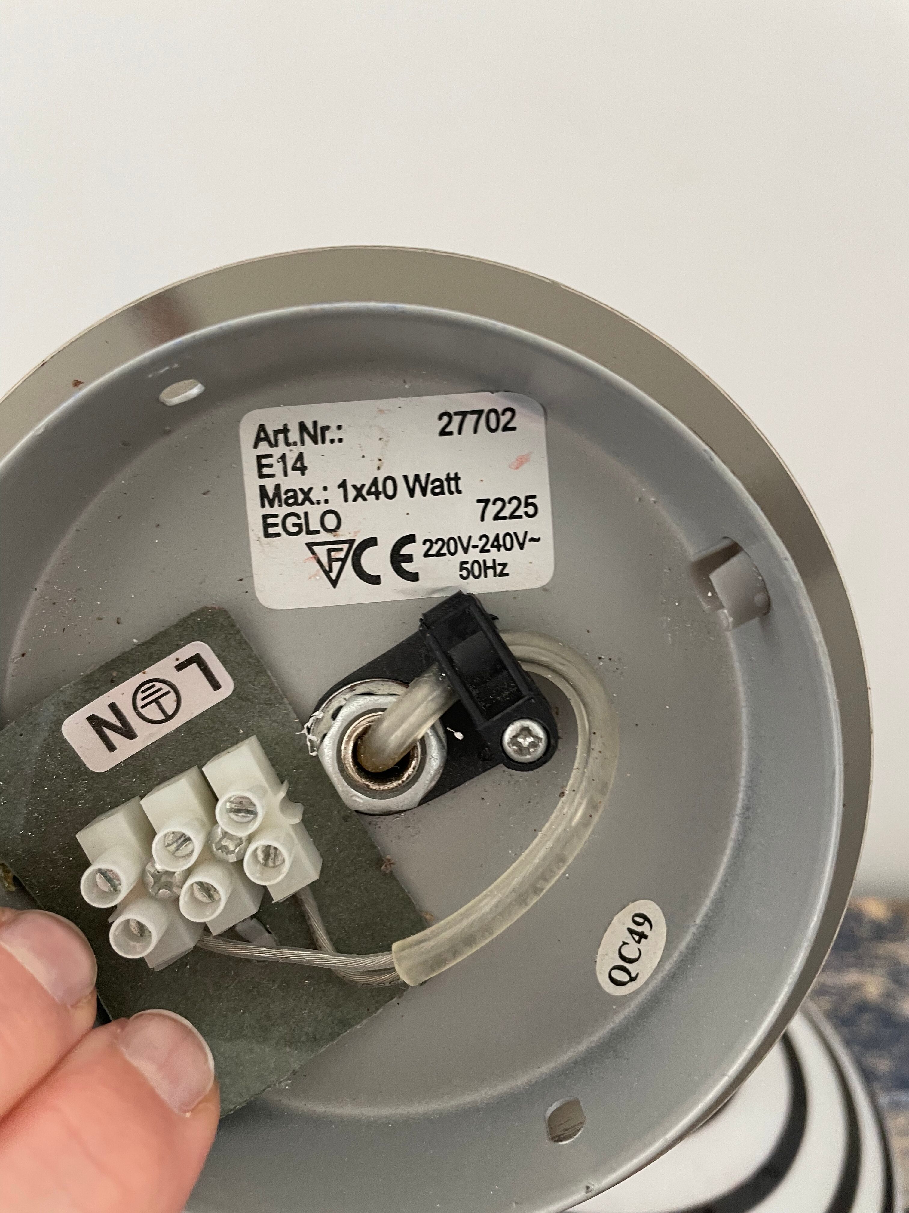 Zebra eglo suspension