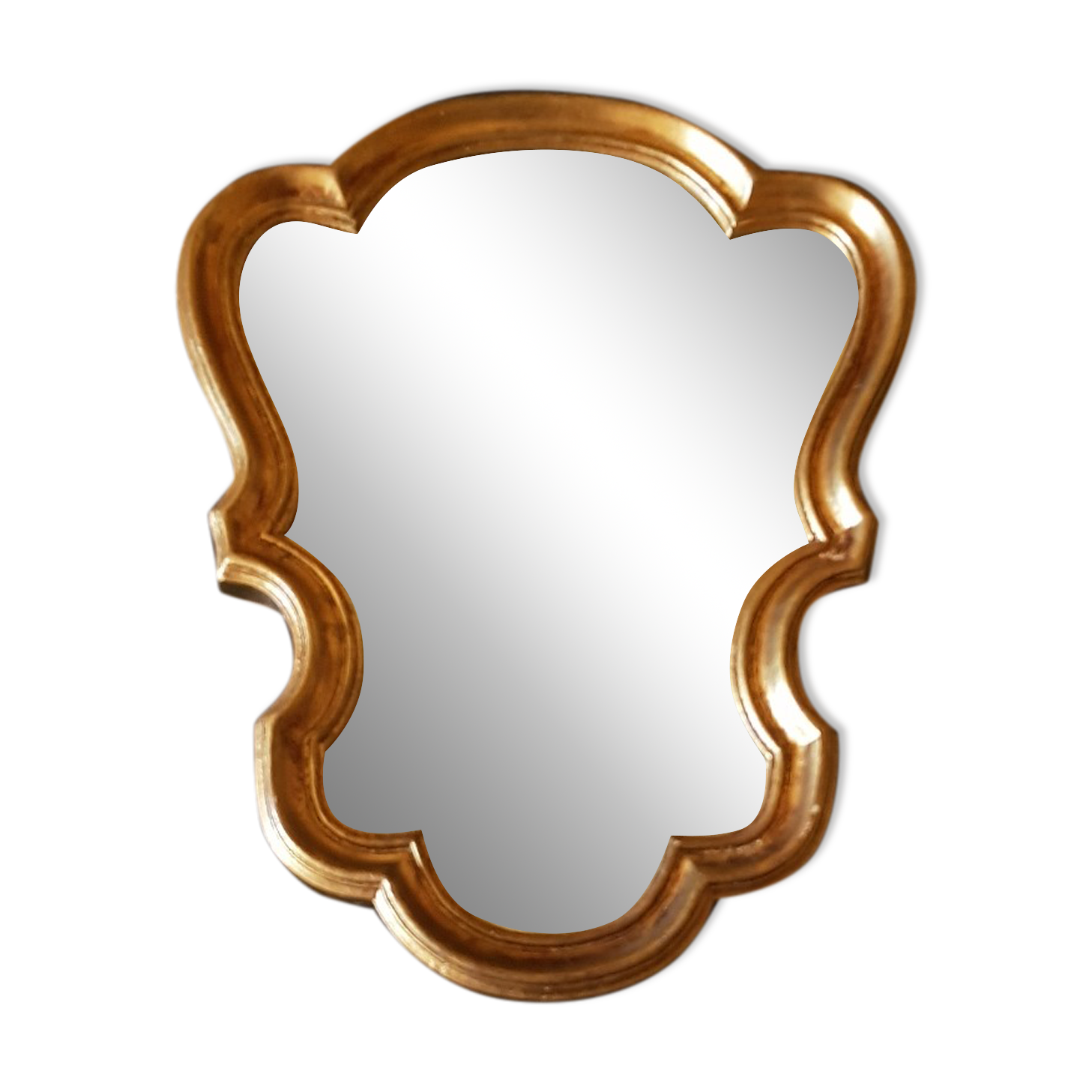 Louis XV style mirror in gilded wood.