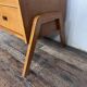 Beautiful vintage chest of drawers compass feet 1950 light oak