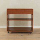 60s Side Table on Wheels