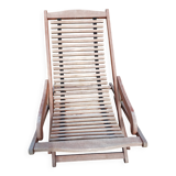 Pair of Marine Deckchairs, Exotic Wood "Scan Com"