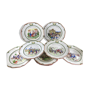 8 Assiettes historiques Napoleon