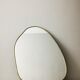 Gilded brass mirror 51 cm