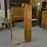 Wall shelf with adjustable mirror by Guillerme et Chambron for Votre Maison 1960's