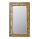 Mirror in stucco and coloured stones in the style of Creaciones Gobesso, Italy.