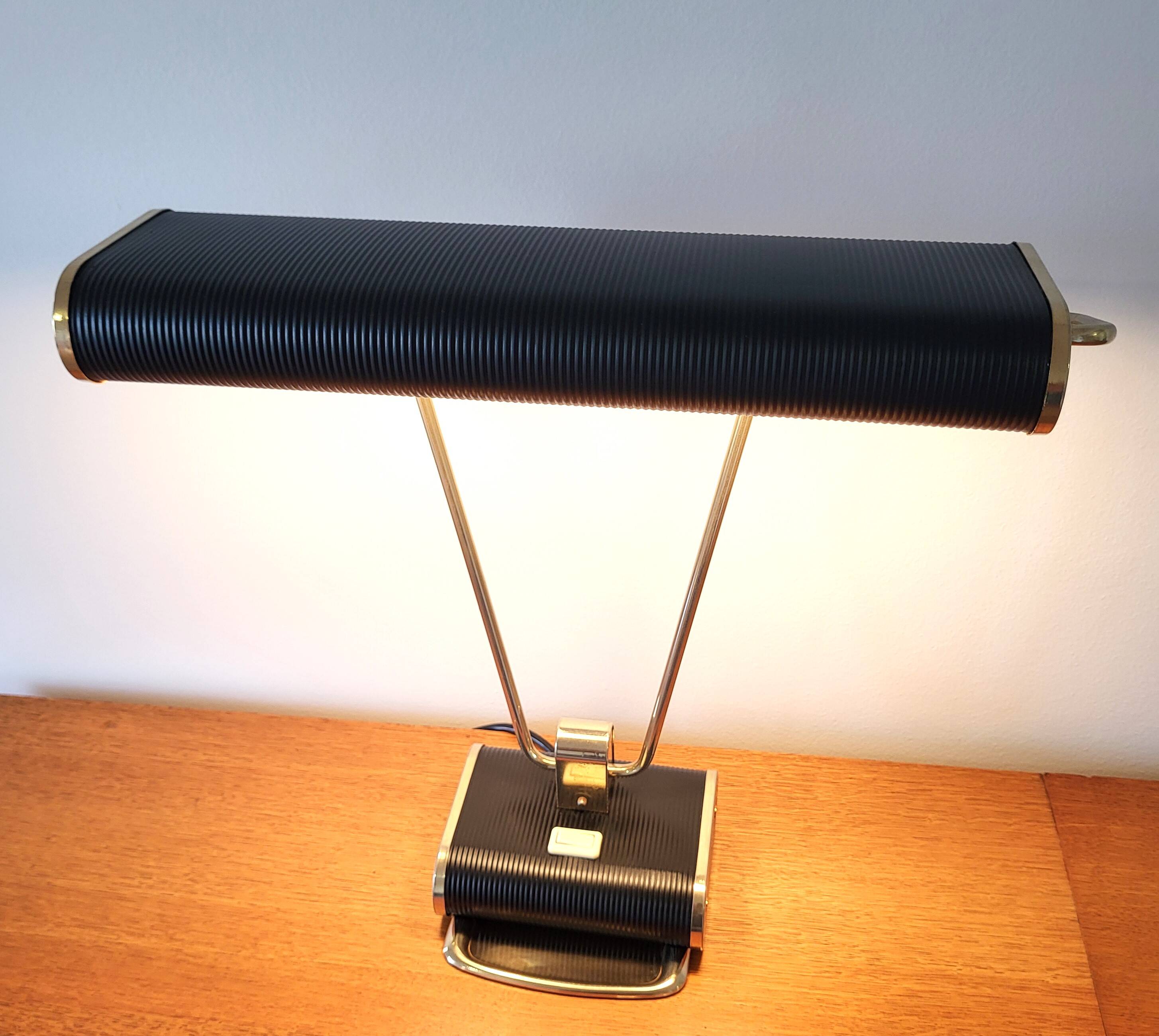 Vintage desk lamp Jumo edition in metal and brass, from the 40s/50s