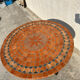 Table ronde de jardin en mosaïque et fer