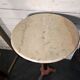 Bistro standing table with marble top and cast iron base.