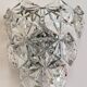 Midcentury Crystal Wall Lamp Kinkeldey, Germany, 1970s