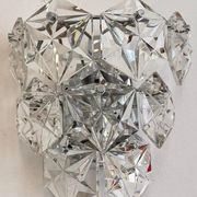 Midcentury Crystal Wall Lamp Kinkeldey, Germany, 1970s