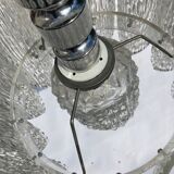 Acrylic ice glass chandelier, Germany 1970s
