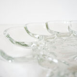 Flower glass presentation plates