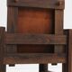 Vintage sculptural leather armchair by Anacleto Spazzapan, Italy 1970s