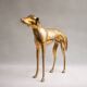 Statue vintage, big dog brass sculpture, dog statue, Greyhound, whippet, greyhound, interior decorating, home décor