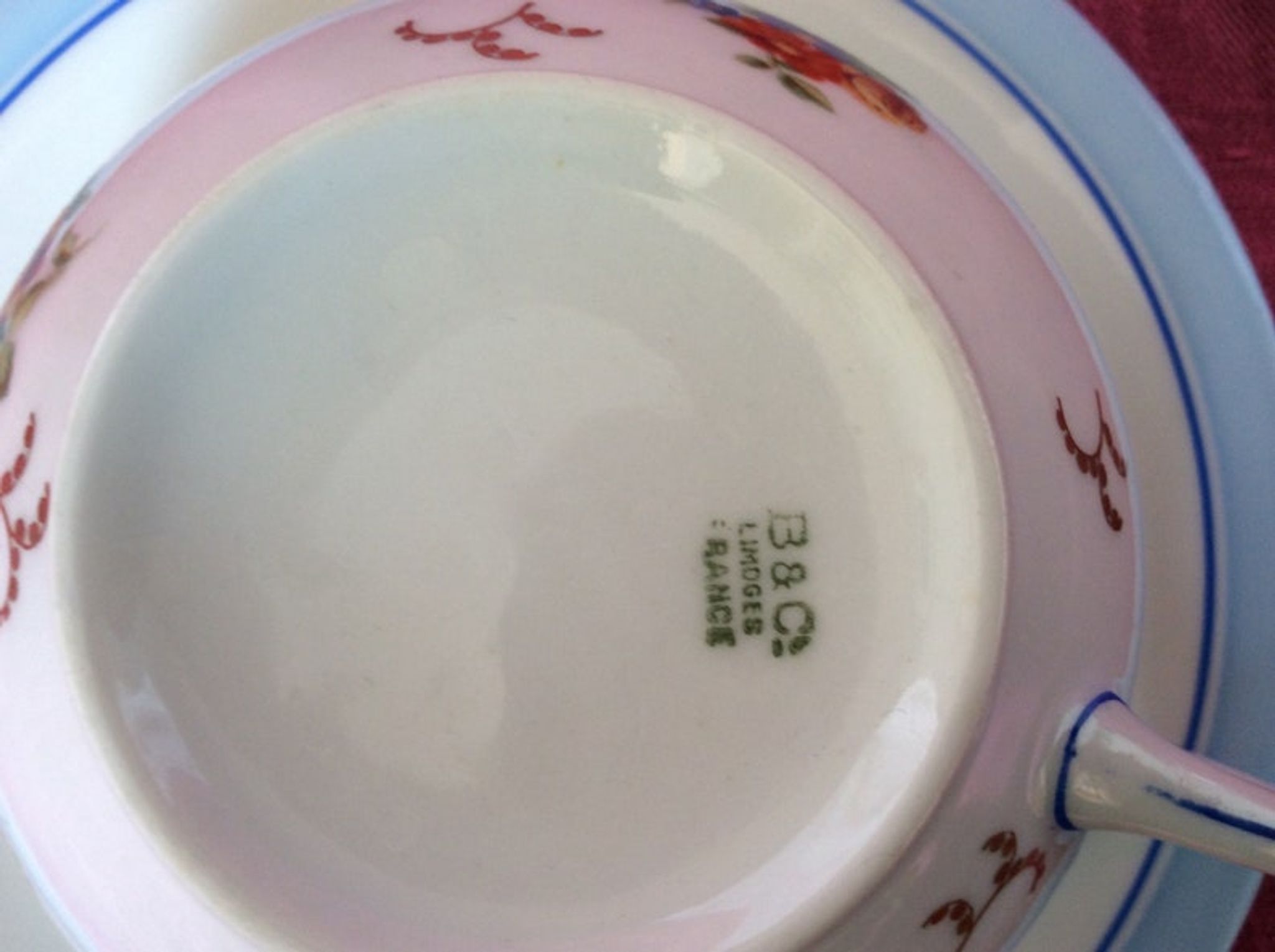 Tasse et sous-tasse pour petit déjeuner années 1960