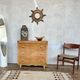 Vintage Art Deco chest of drawers – Curved burl wood front