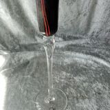 Design candle holder in glass paste sign puke berg sweden