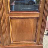 4-door bookcase in solid walnut circa 1880