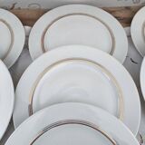 Set of 7 Limoges porcelain dinner plates from Maison Charles Ahrenfeldt