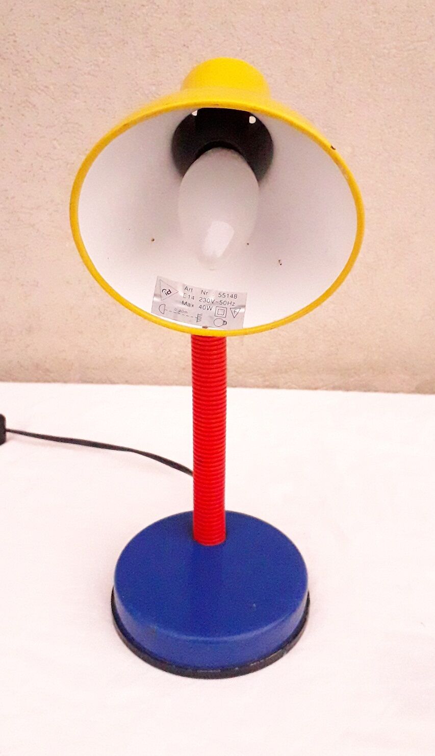 Lampe de bureau tricolore