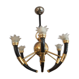 Lustre en laiton des année 70