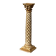 Wooden column in Corinthian style with gilding.