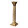 Wooden column in Corinthian style with gilding.