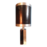 Lampe métal & bois 1970s