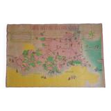 Vintage poster of the Eastern Pyrenees