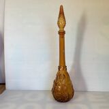 Bouteille verre jaune empoli Italie motif fruits