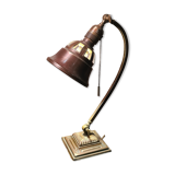 Art deco desk lamp brass and bronze copper