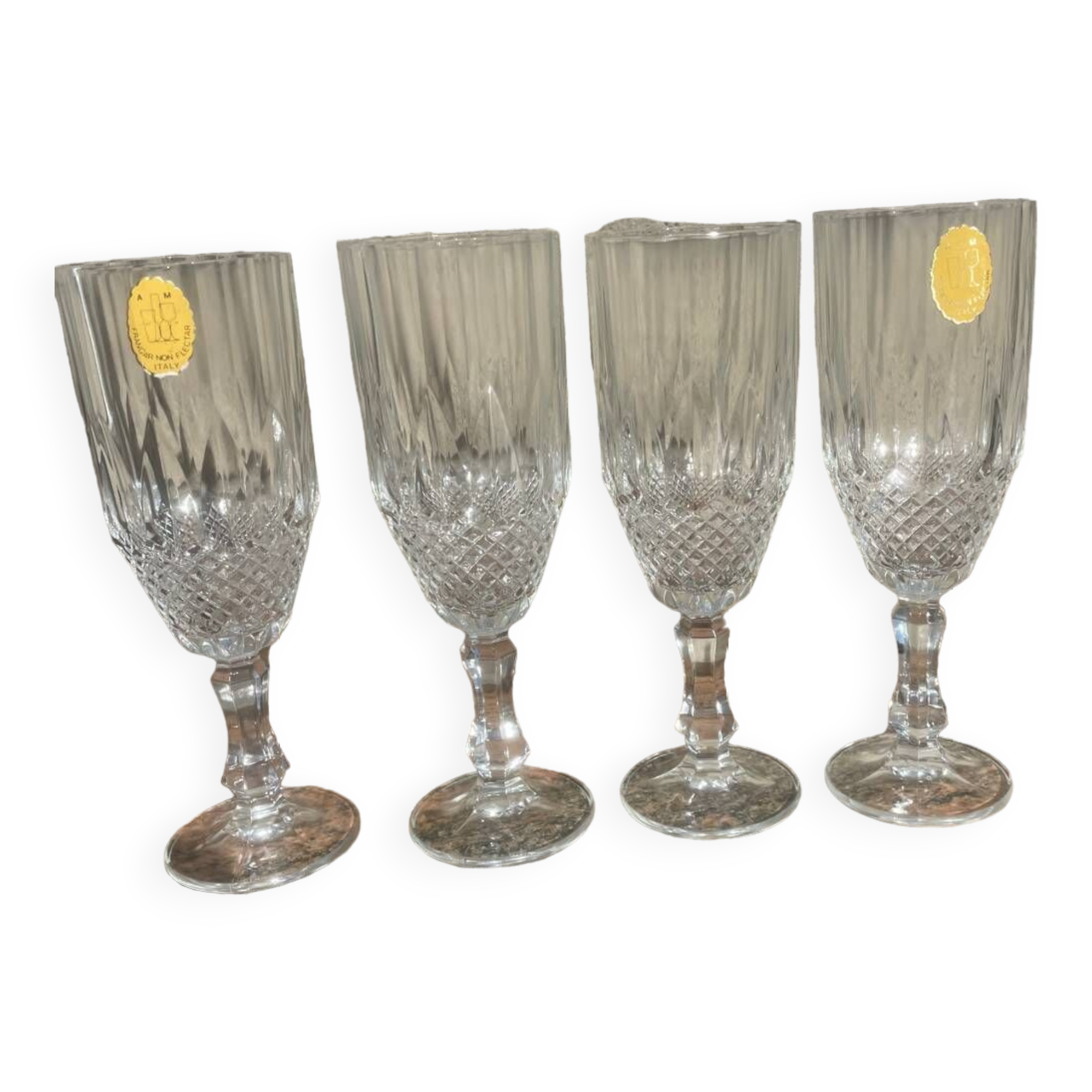 4 Frangar Flutes Non Flectar Italy A. Masserini